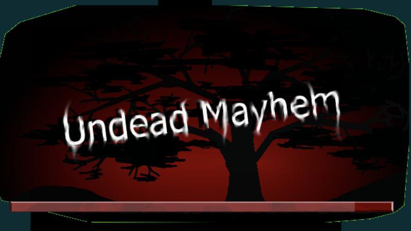 Undead Mayhem title screen